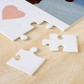 12枚の写真コラージュLOVE for MOM redスクリプト ジグソーパズル (側面)