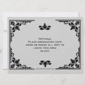 12枚の写真卒業校6x8 Grad発表 招待状 (裏面)