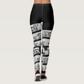 12枚の写真 – フォトコラージュカスタムを作成する レギンス (裏面)