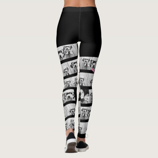 12枚の写真 – フォトコラージュカスタムを作成する レギンス (裏面)