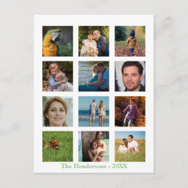 12枚の写真 家族の写真 ✨ コラージュ オーダーメイド ポストカード