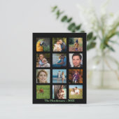 12枚の写真 家族の写真 ✨ コラージュ オーダーメイド ポストカード (スタンド正面)