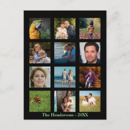 12枚の写真 家族の写真 ✨ コラージュ オーダーメイド ポストカード
