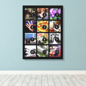 12枚の画像で簡単に独自のフォトアートを作成 キャンバスプリント (インサイチュ (ウッドフロア))