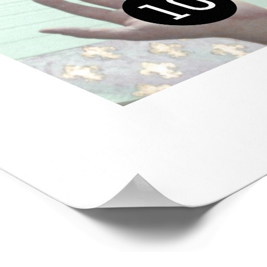 12枚の画像で簡単に独自のフォトアートを作成 ポスター (角)