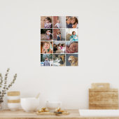 12枚パーソナライズされたの写真とコラージュ ポスター (キッチン)