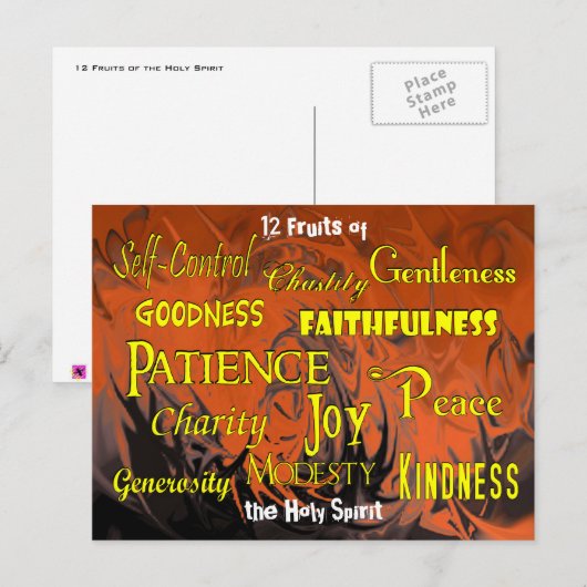 12果実(踊り炎) – ポストカード (正面/裏面)