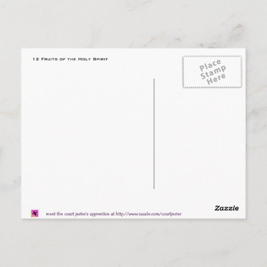 12果実(踊り炎) – ポストカード (裏面)