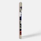 12正方形の写真コラージュとトープ背景 Case-Mate iPhoneケース (裏面 / 右)