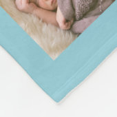 12正方形フォトコラージュ編集可能カラー フリースブランケット (角)