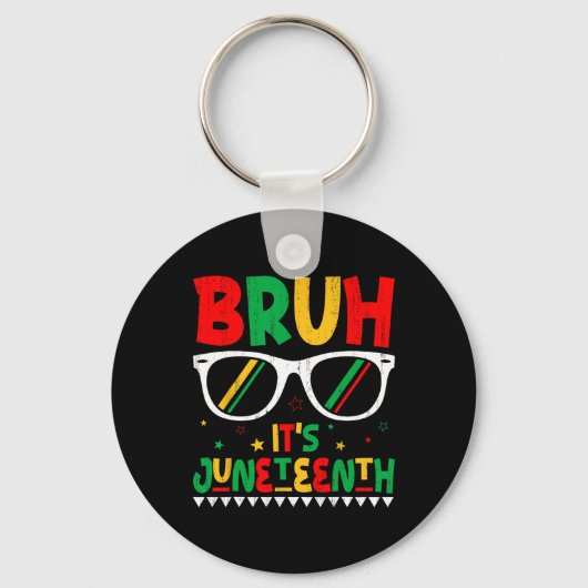 12歳おもしろいの少年ガールズキッズBruh It's Junete キーホルダー (正面)