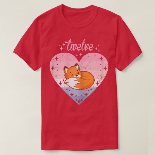 12歳かわいいFo誕生日女の子12日19 Tシャツ (デザイン正面)