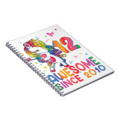 12歳のギフト女の子10代ダビングUnicorn 12日 ノートブック (右側)