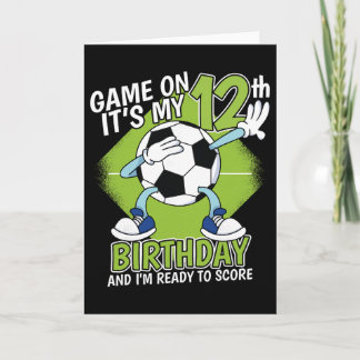 12歳のサッカー少年 12歳の誕生日 サッカー カード