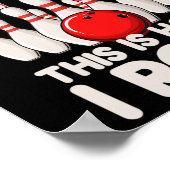 12歳のボーリングパーティー12誕生日は方法R ポスター (角)