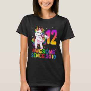 12歳のユニコーンが12誕生日少女ウン Tシャツ