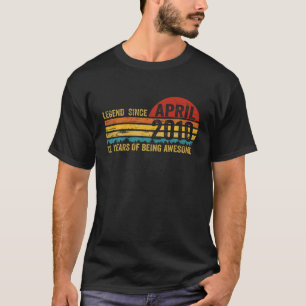 12歳のレトロ誕生日ギフト伝説4月から Tシャツ