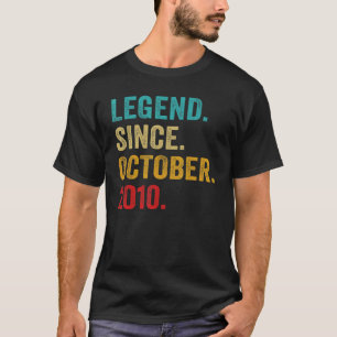 12歳の伝説2010年10月12日誕生以来 Tシャツ