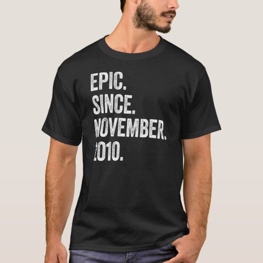 12歳の叙事詩2010年11月から12番目の誕生日 Tシャツ (正面)