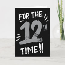 12歳の誕生日おめでとうカード ティーン向け