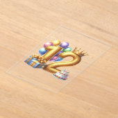 12歳の誕生日おめでとう アクリル招待状 (レイダウン)