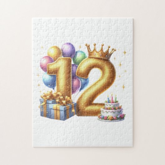 12歳の誕生日おめでとう ジグソーパズル (縦)