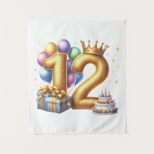 12歳の誕生日おめでとう タペストリー (正面)