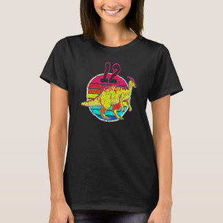 12歳の誕生日おめでとう パラサウロロフス ファミリーマッチング Tシャツ