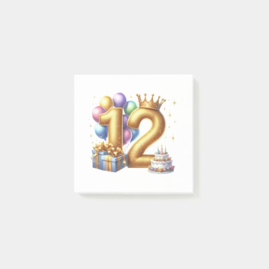 12歳の誕生日おめでとう ポストイット (正面)