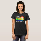 12歳の誕生日おめでとう レトロ風 私の12歳の誕生日 Tシャツ (正面フル)