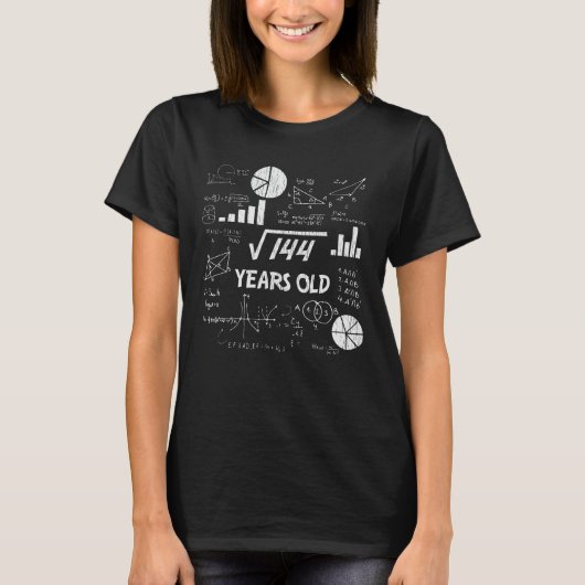 12歳の誕生日オタク系の数学12歳の誕生日プレゼント Tシャツ (正面)