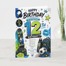 12歳の誕生日カード 少年用 カード