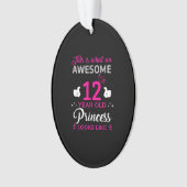 12歳の誕生日ギフト王女のために オーナメント (正面)