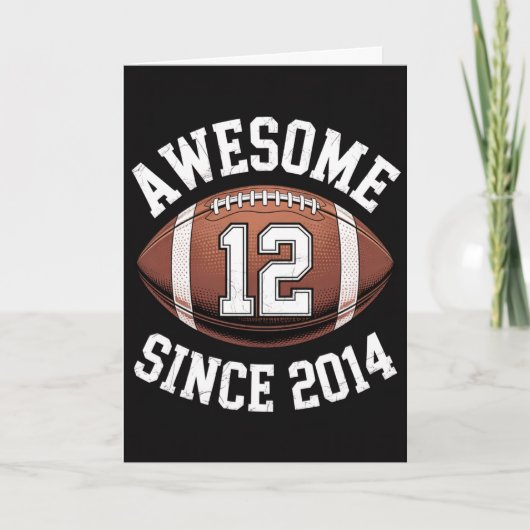 12歳の誕生日サッカードスポーツカード カード (正面)