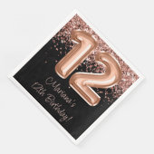 12歳の誕生日パーティー バラゴールド ブラック (コーナー)
