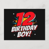 12歳の誕生日少年 ヒーロー 12歳の誕生日 ポストカード (正面)