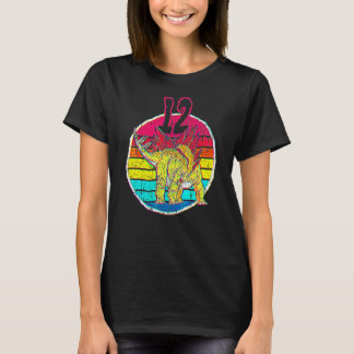 12歳の誕生日 おめでとう ステゴサウルス ステノプス お揃いコーデ Tシャツ