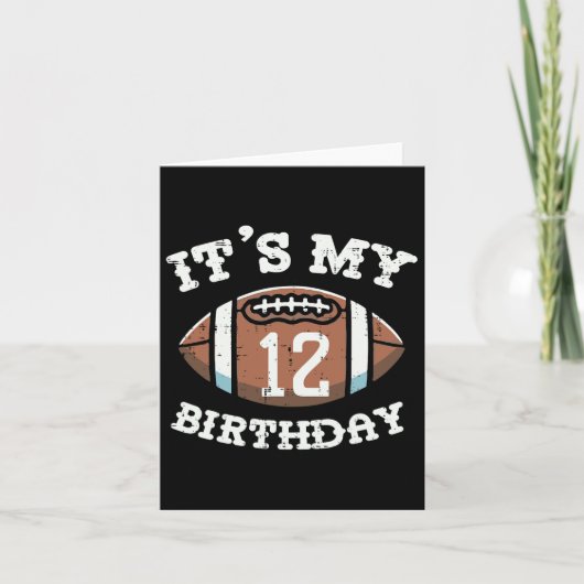 12歳の誕生日 アメリカンフットボール 12歳 男の子 カード (正面)