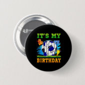 12歳の誕生日 サッカー お祝いギフト 缶バッジ (正面&裏面)