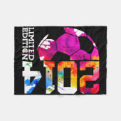 12歳の誕生日 サッカー 限定版 2014 _1  フリースブランケット (正面(横))