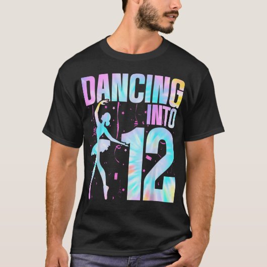 12歳の誕生日 バレエガール ダンス Tシャツ (正面)