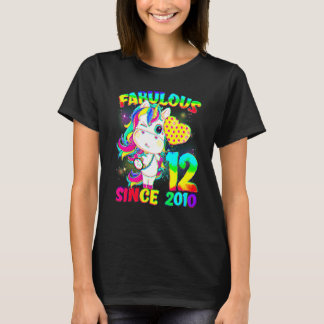 12歳の誕生日 ユニコーン ガール ファビュラスなS Tシャツ