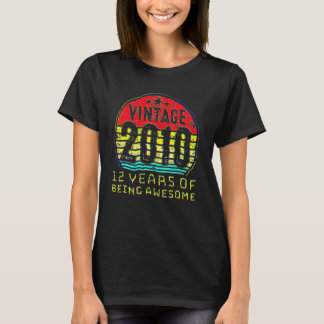 12歳の誕生日 ヴィンテージ 2010 12歳の誕生日 Tシャツ