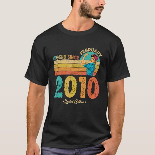 12歳の誕生日 2010年2月 伝説 2010年から12年 Tシャツ (正面)