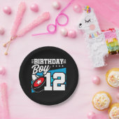 12歳オールドホッケーパーティーテーマ12誕生日少年 ペーパープレート (パーティー)