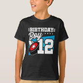 12歳オールドホッケーパーティーテーマ12誕生日少年 Tシャツ (正面)