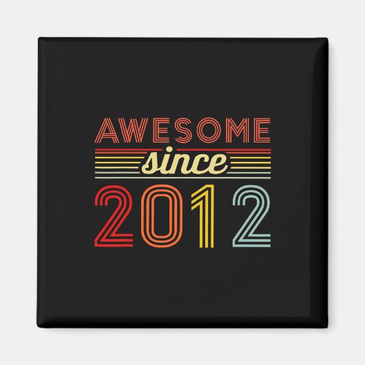 12歳オールドボーイガール誕生日12th Bday 12おもしろい yr マグネット (正面)