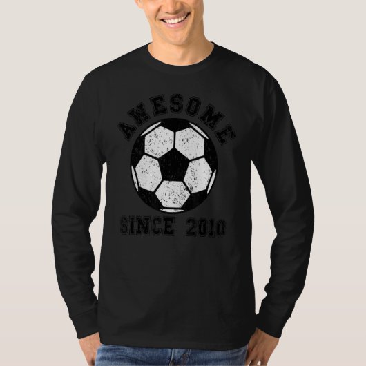 12歳サッカー12誕生日サッカー選手 Tシャツ (正面)