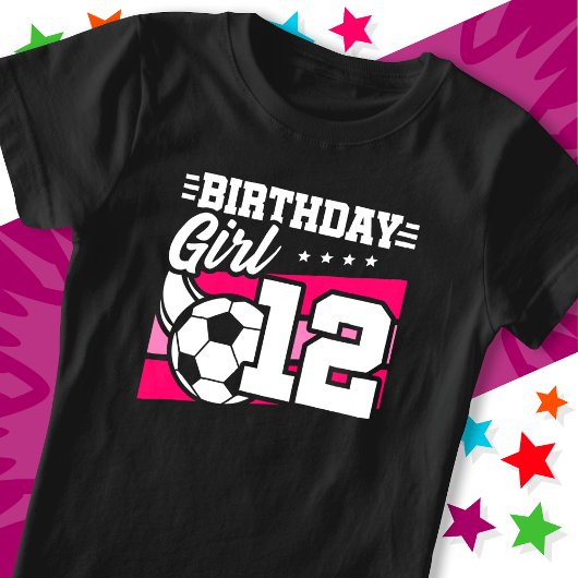 12歳サッカー12誕生日女 Tシャツ