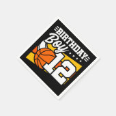 12歳バスケットボールパーティー12誕生日少年 スタンダードカクテルナプキン (角)